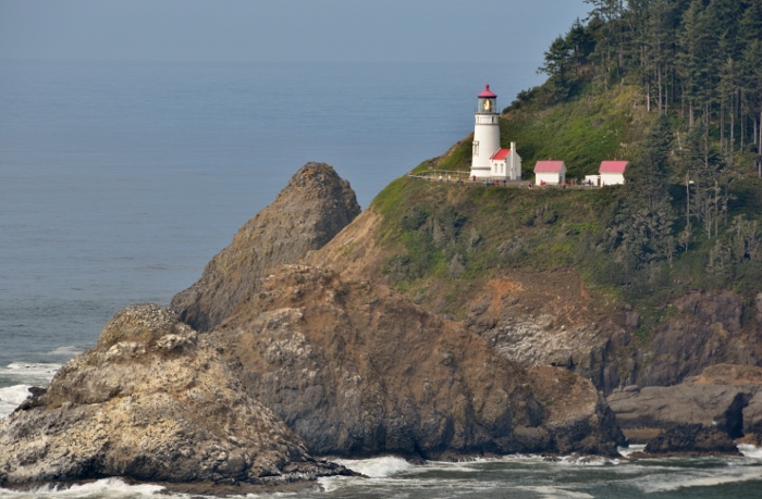 Heceta Head and the Lighthouse on it